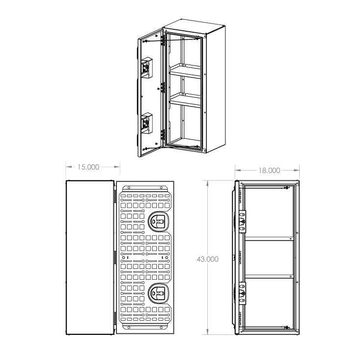 RB Components Rear Door Storage Box - Medium - Image 2
