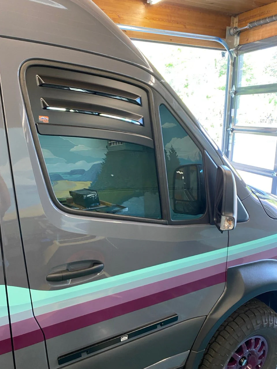 Terrawagen Reversa-Vent Shade for Sprinter & Transit Vans | Works with EcoFlow and Bug Barrier - Image 3