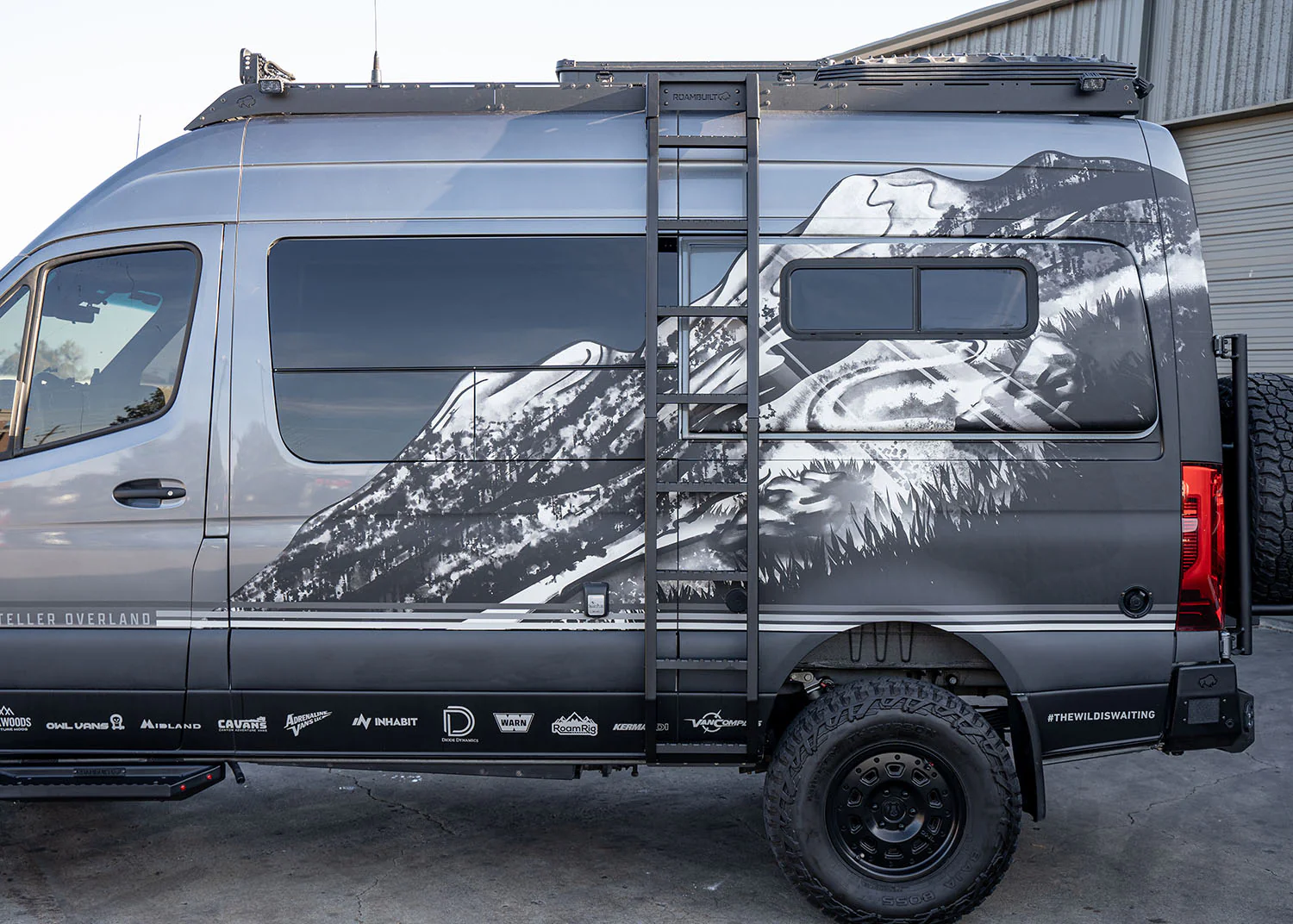 ROAMBUILT 2007+ Mercedes Sprinter Flatpack Ladder - Image 2
