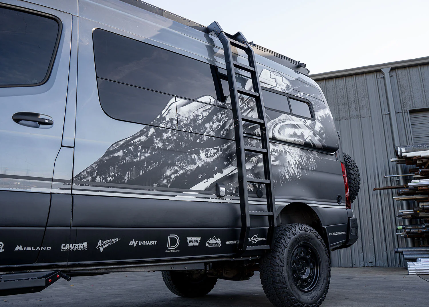 ROAMBUILT 2007+ Mercedes Sprinter Flatpack Ladder - Image 5