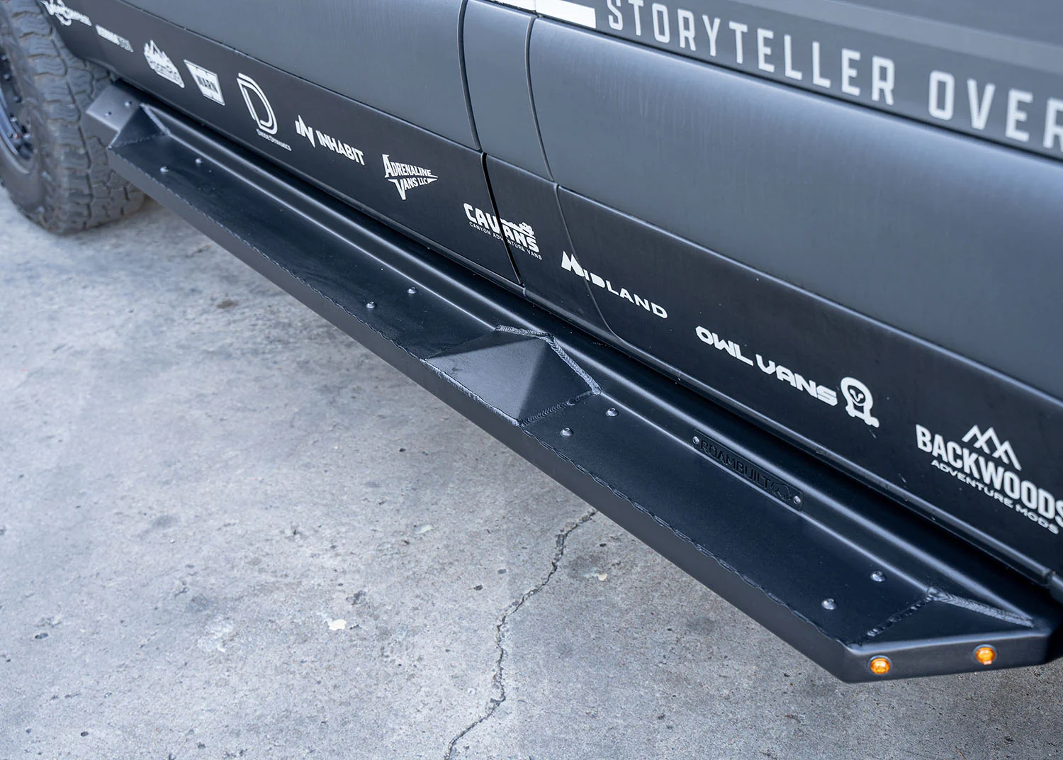 ROAMBUILT Sprinter/Transit & Winnebago EKKO Side Steps - Short/Flat Version (Driver & Passenger) - Image 4