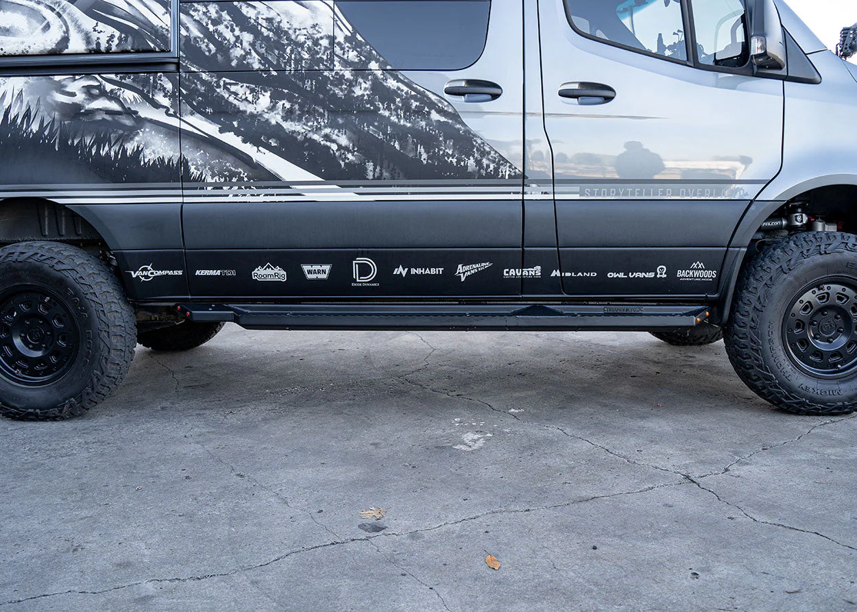 ROAMBUILT Sprinter/Transit & Winnebago EKKO Side Steps - Short/Flat Version (Driver & Passenger) - Image 6