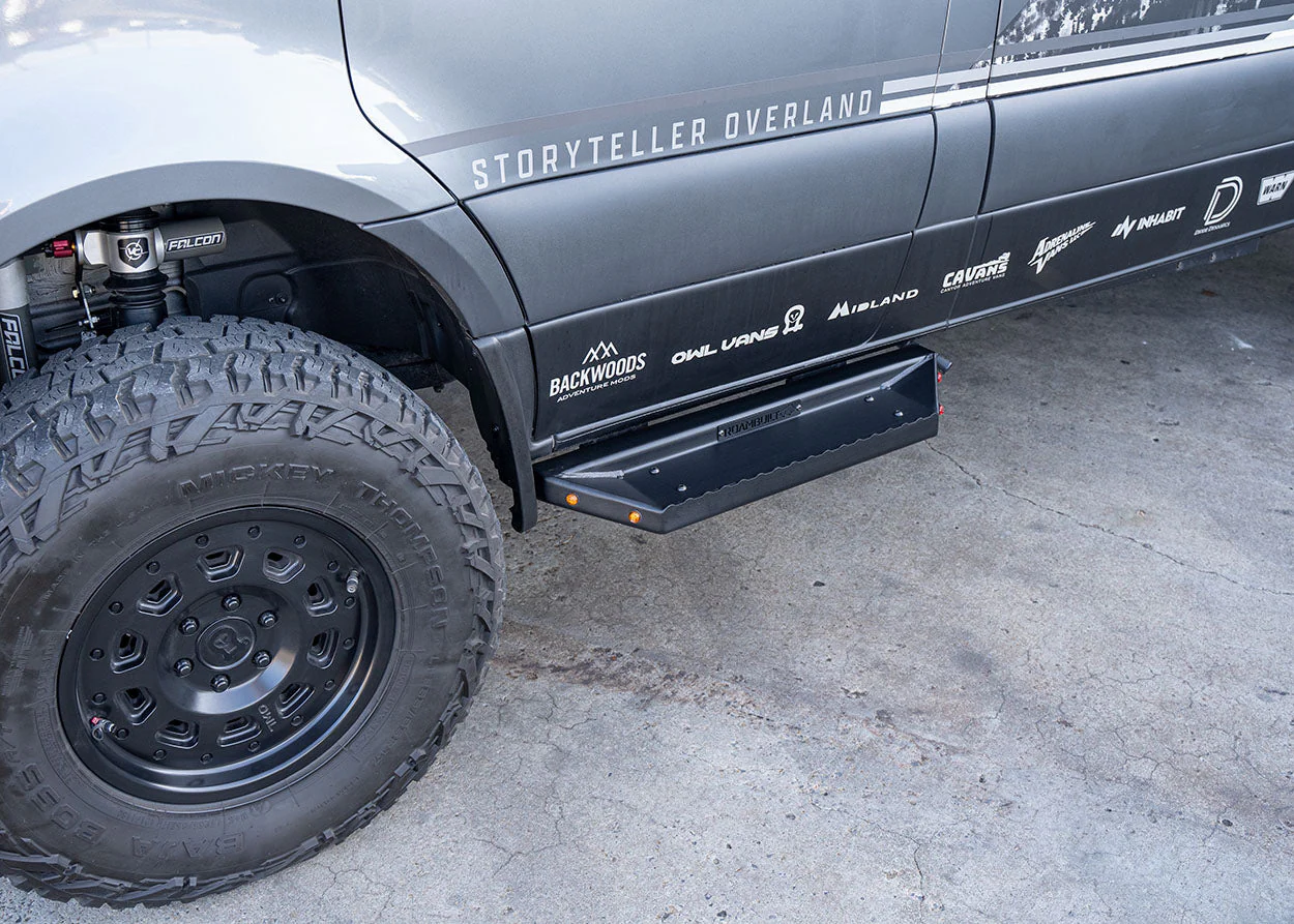 ROAMBUILT Sprinter/Transit & Winnebago EKKO Side Steps - Short/Flat Version (Driver & Passenger) - Image 7