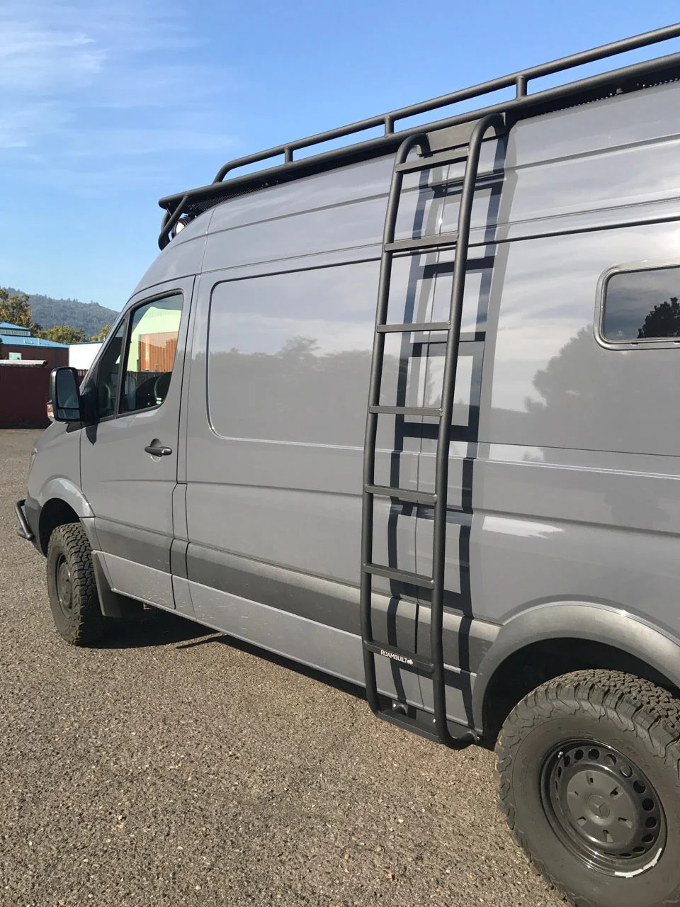 ROAMBUILT 2007+ Mercedes Sprinter Straight Side Ladder - Image 2