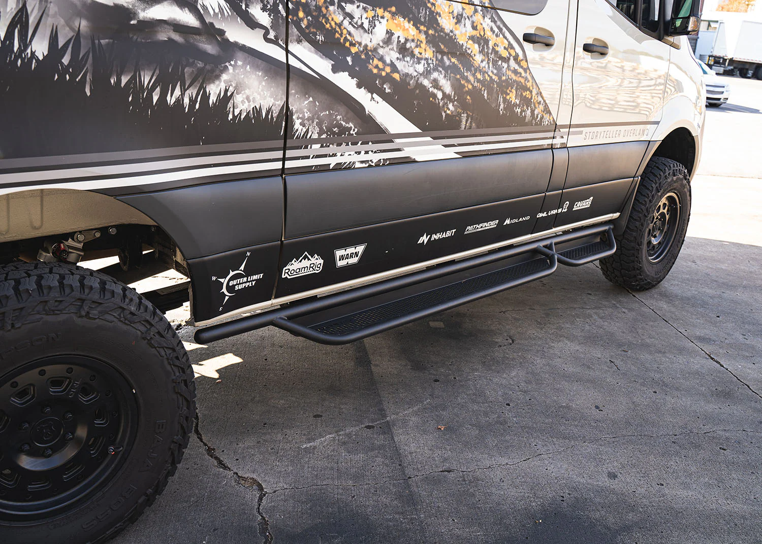 ROAMBUILT 2007+ Mercedes Sprinter Side Steps - Tube Version (Passenger Side)
