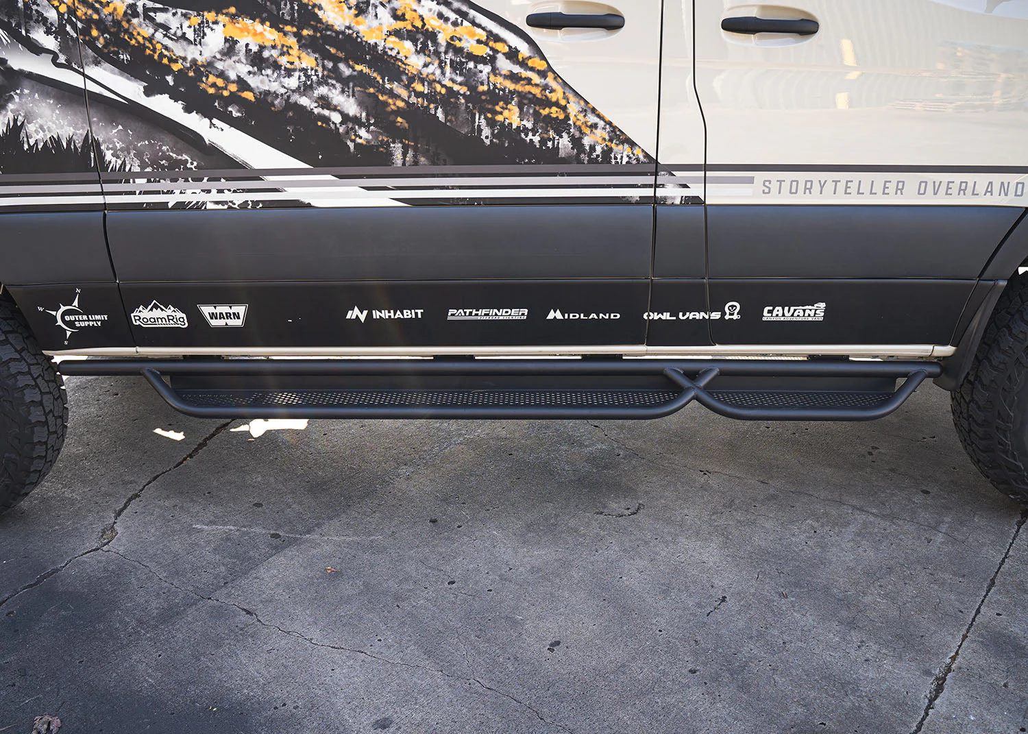 ROAMBUILT 2007+ Mercedes Sprinter Side Steps - Tube Version (Passenger Side) - Image 5