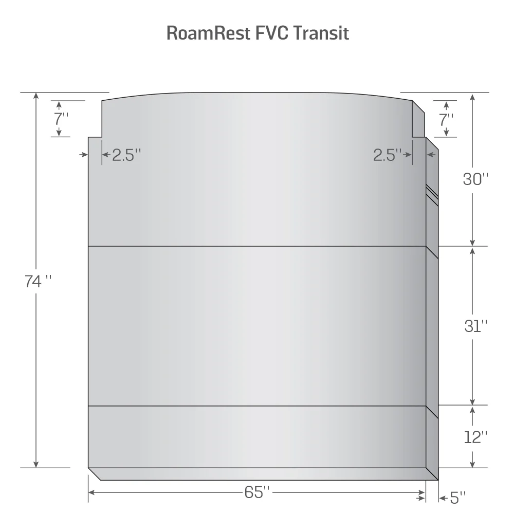 RoamRest Flatline Van Co. Foldable Van Mattress – Compatible Replacement - Image 13