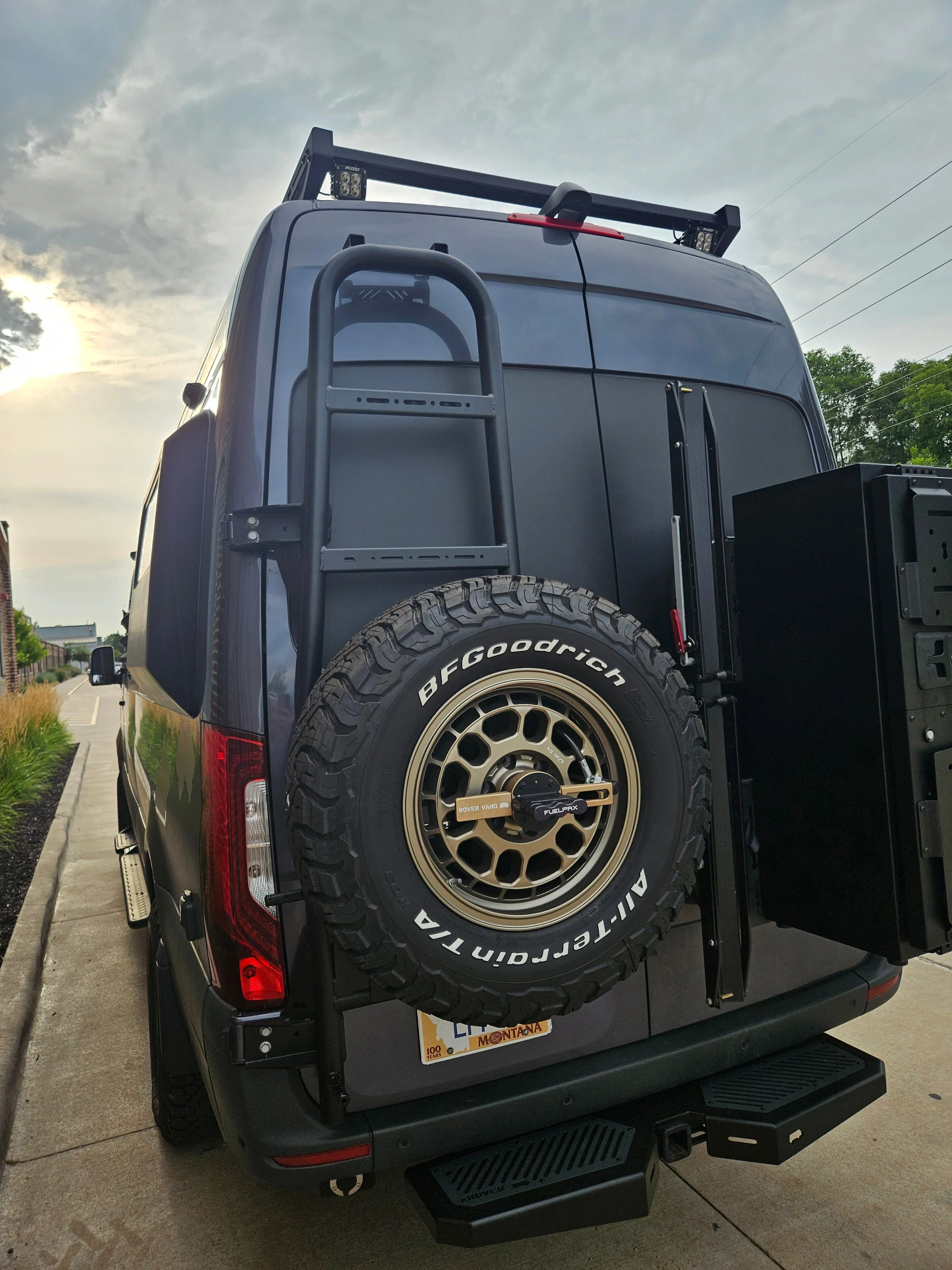 Rover Vans 2019+ Mercedes Sprinter Tire/ Ladder Carrier Combo - Image 15