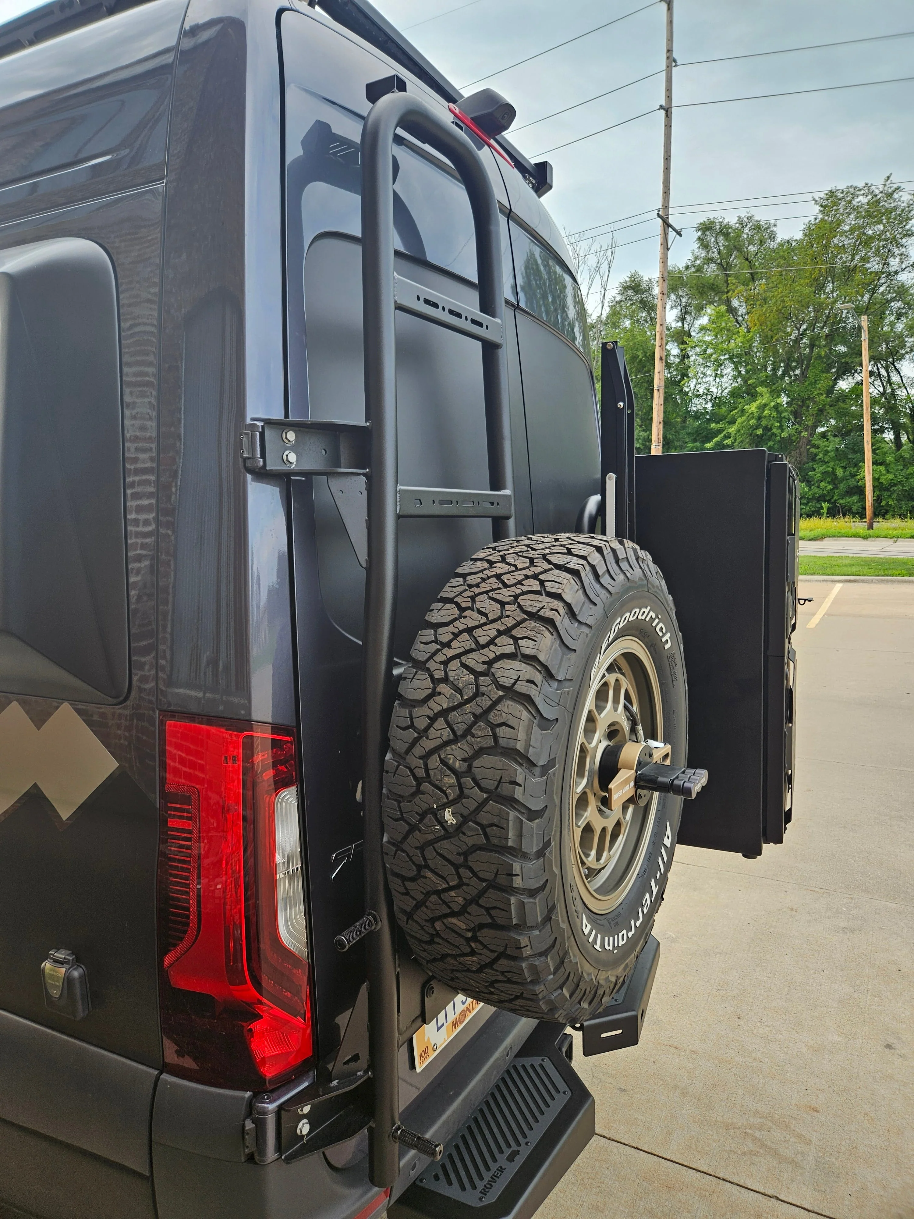 Rover Vans 2019+ Mercedes Sprinter Tire/ Ladder Carrier Combo - Image 16