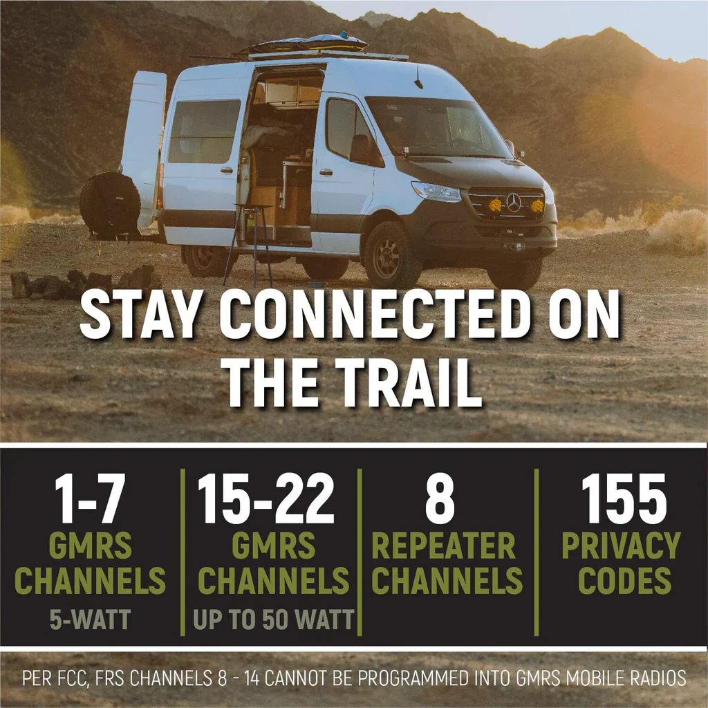 Rugged Radios 2007+ Mercedes Sprinter Radio Kit - G1 41 Waterproof Mobile Radio (25 Watt) - Image 4