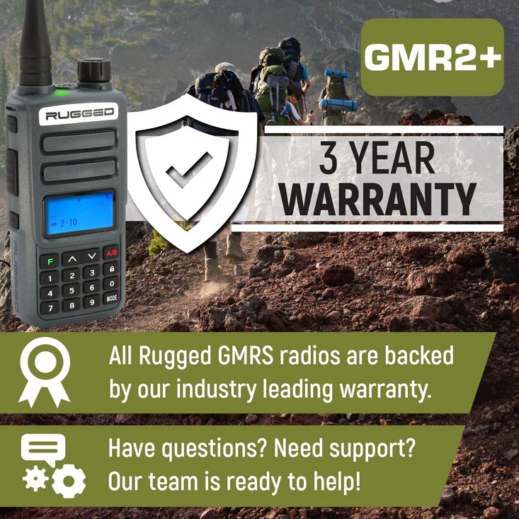 Rugged Radios ADVENTURE PACK - Rugged GMR2 GMRS and FRS Hand Held Radios pair - Image 9