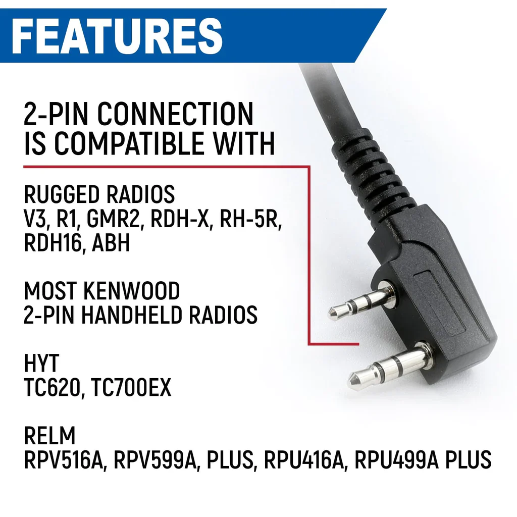 Rugged Radios Hand Speaker Waterproof Mic for Handheld Radios - Image 5