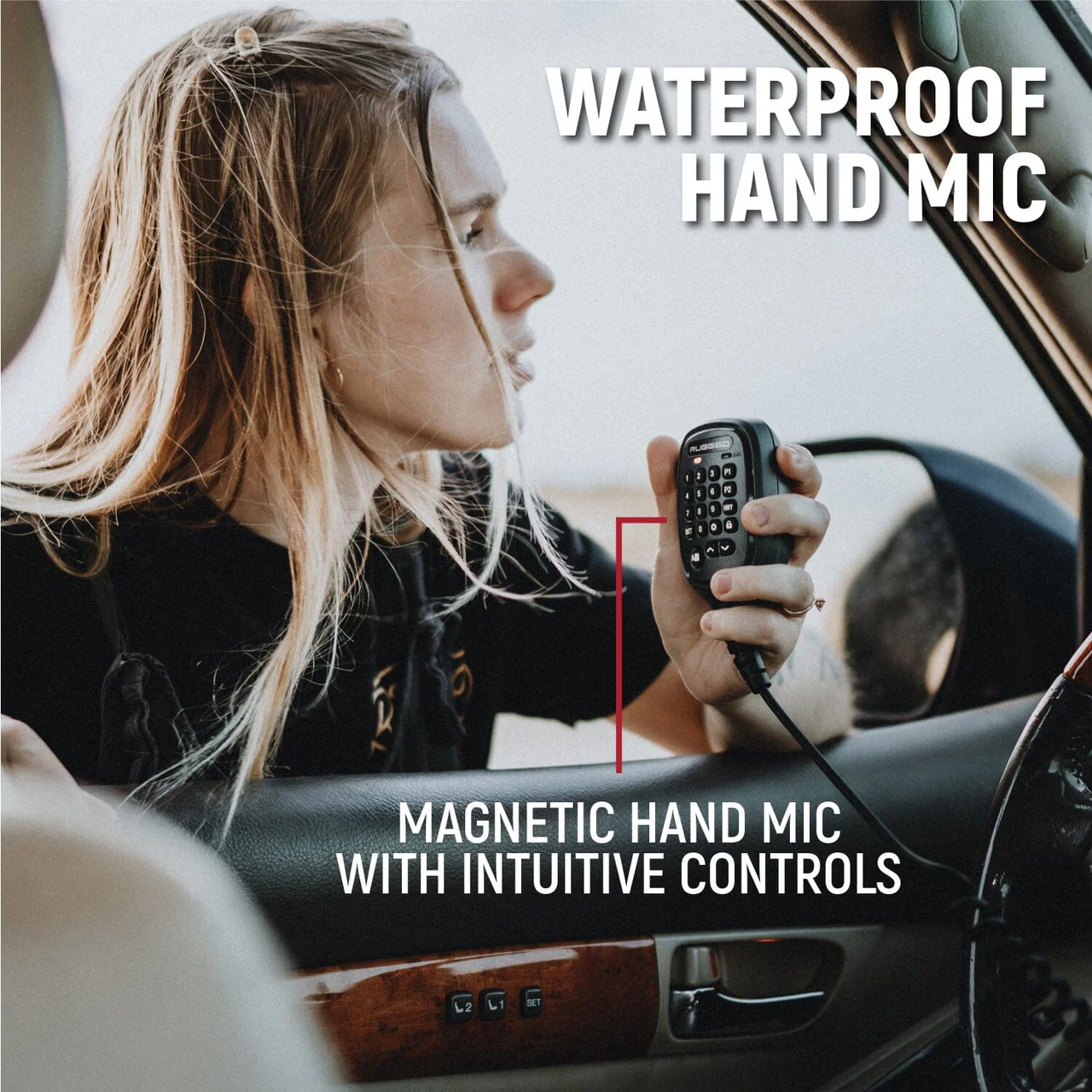 Rugged Radios Radio Kit - Rugged G1 ADVENTURE SERIES Waterproof GMRS Mobile Radio with Antenna - Image 5