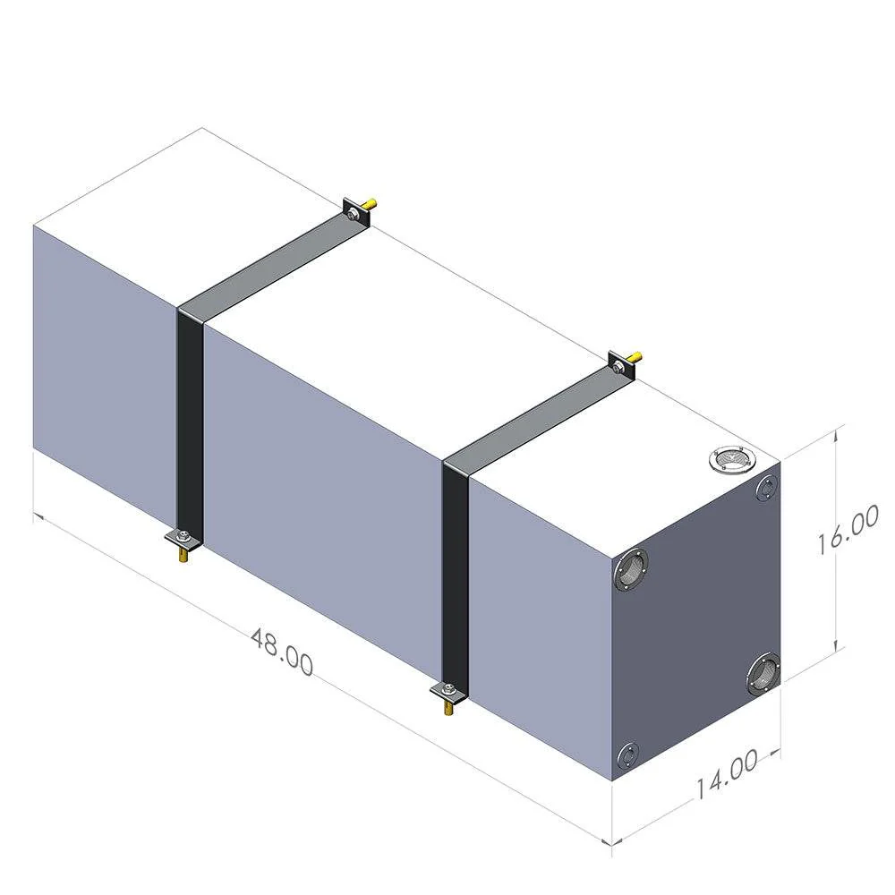 S&B Filters Sprinter/Transit 24 Gallon Wheel Well Water Tank - Both Sides (10-3005) - Image 3