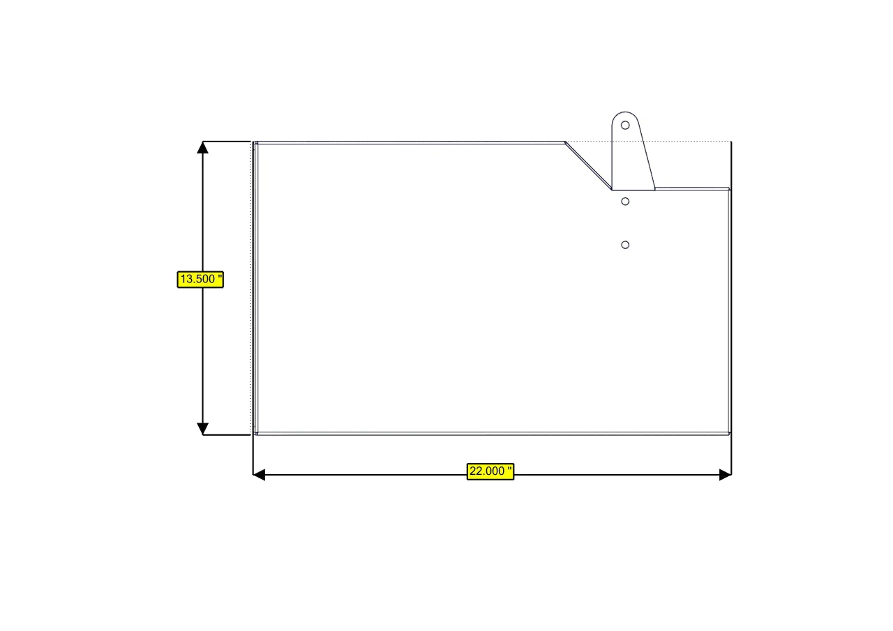 RB Components Sofa Storage Box, 34", Deep - Image 2