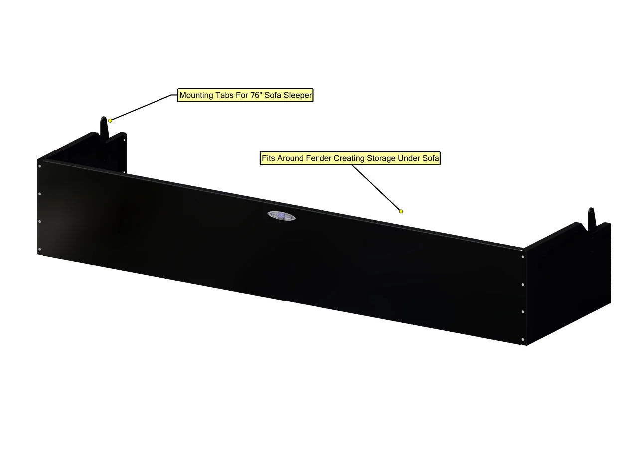 RB Components Sofa Storage Box, 76", Deep