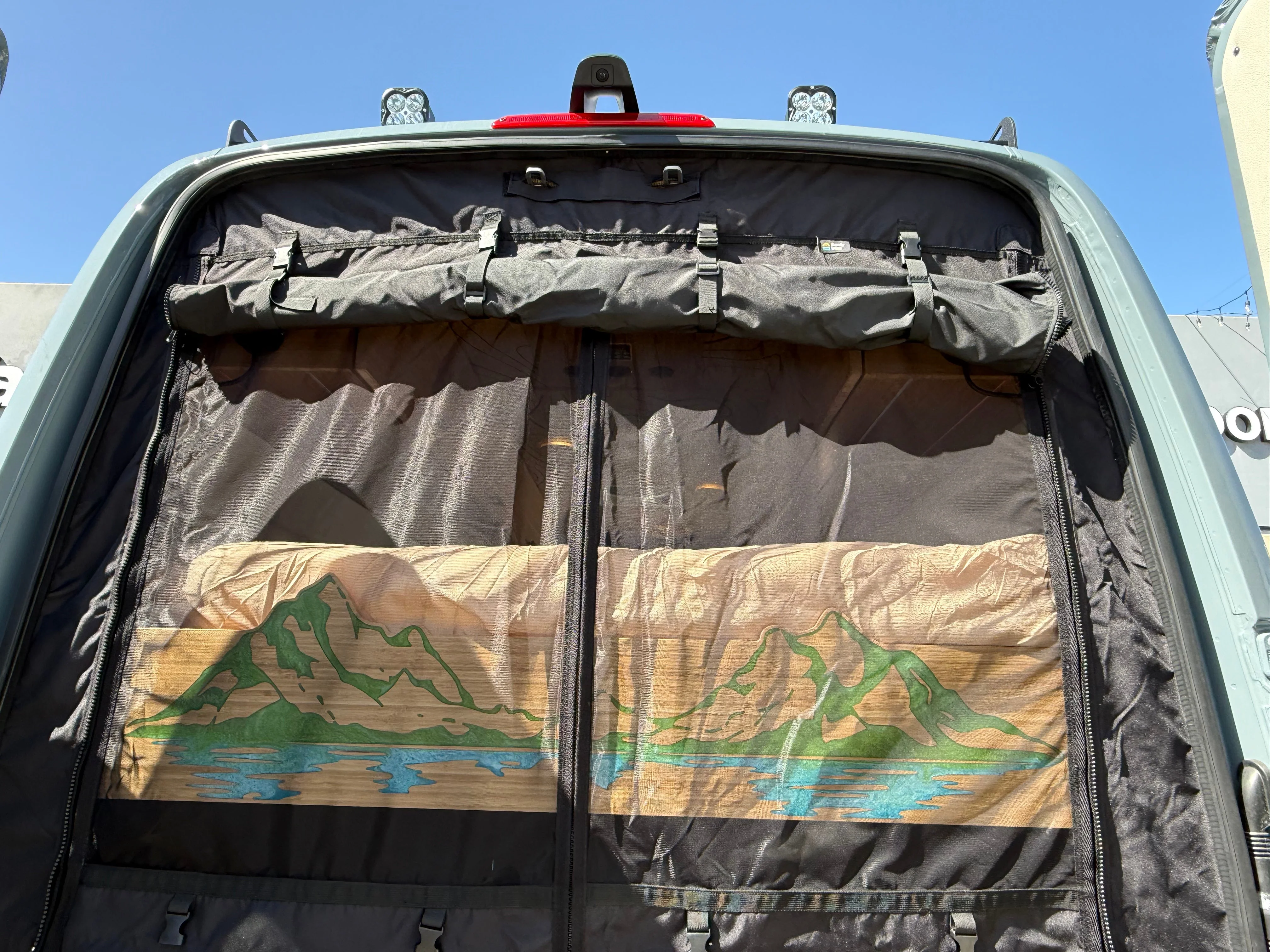 Sandy Vans Mercedes Sprinter Rear Door Bug Screen - Image 5