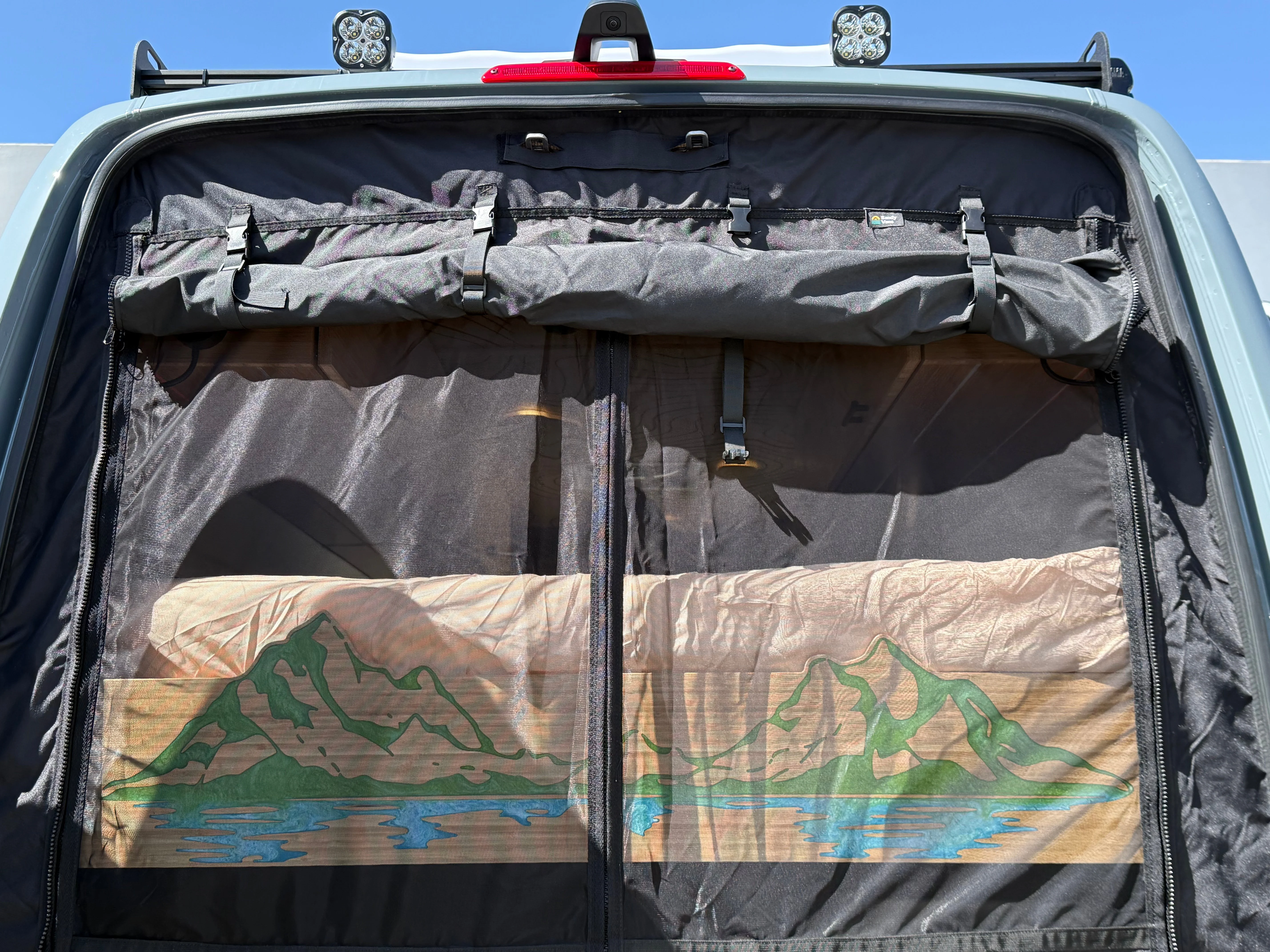 Sandy Vans Mercedes Sprinter Rear Door Bug Screen - Image 8