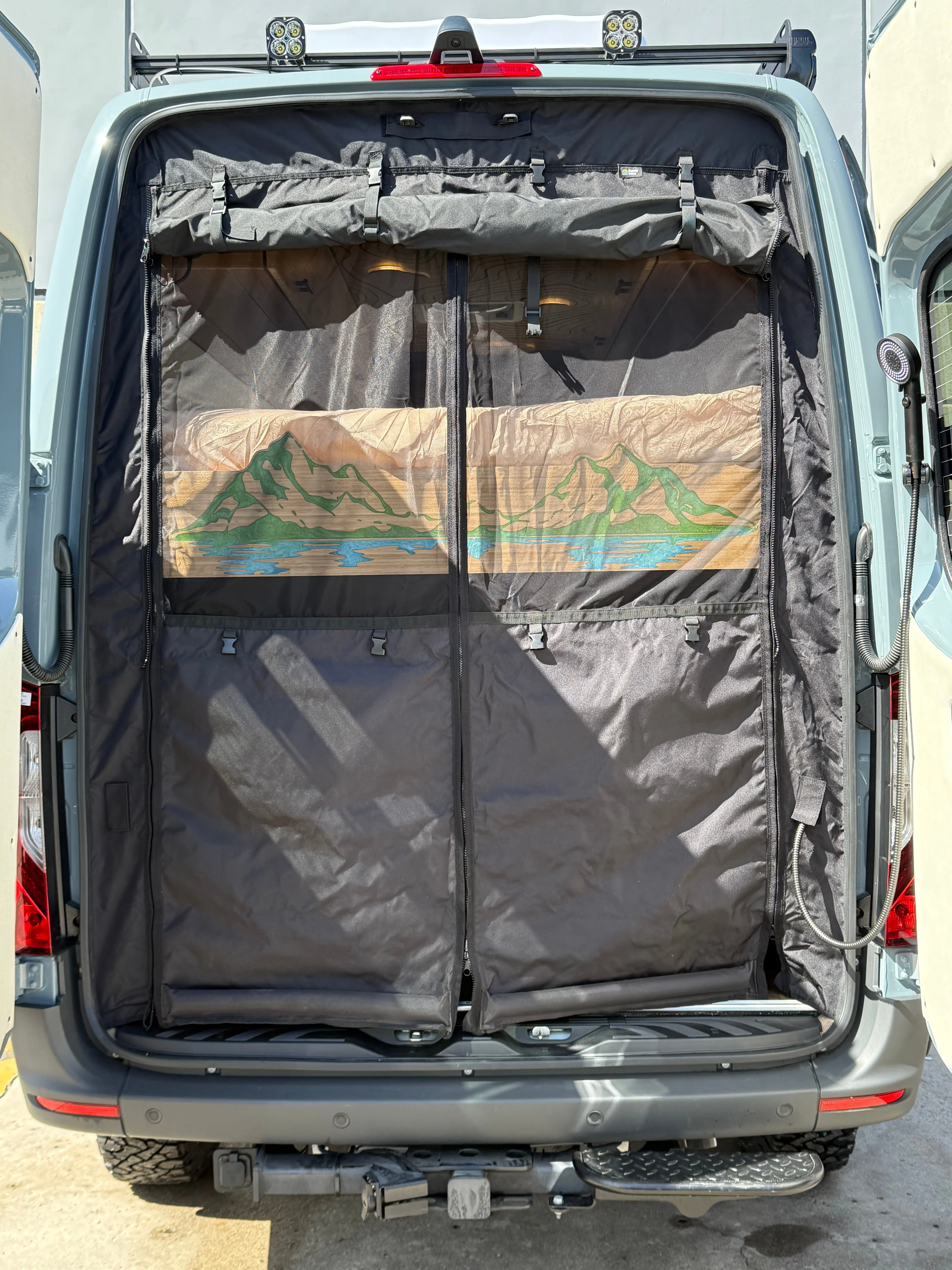 Sandy Vans Mercedes Sprinter Rear Door Bug Screen - Image 9