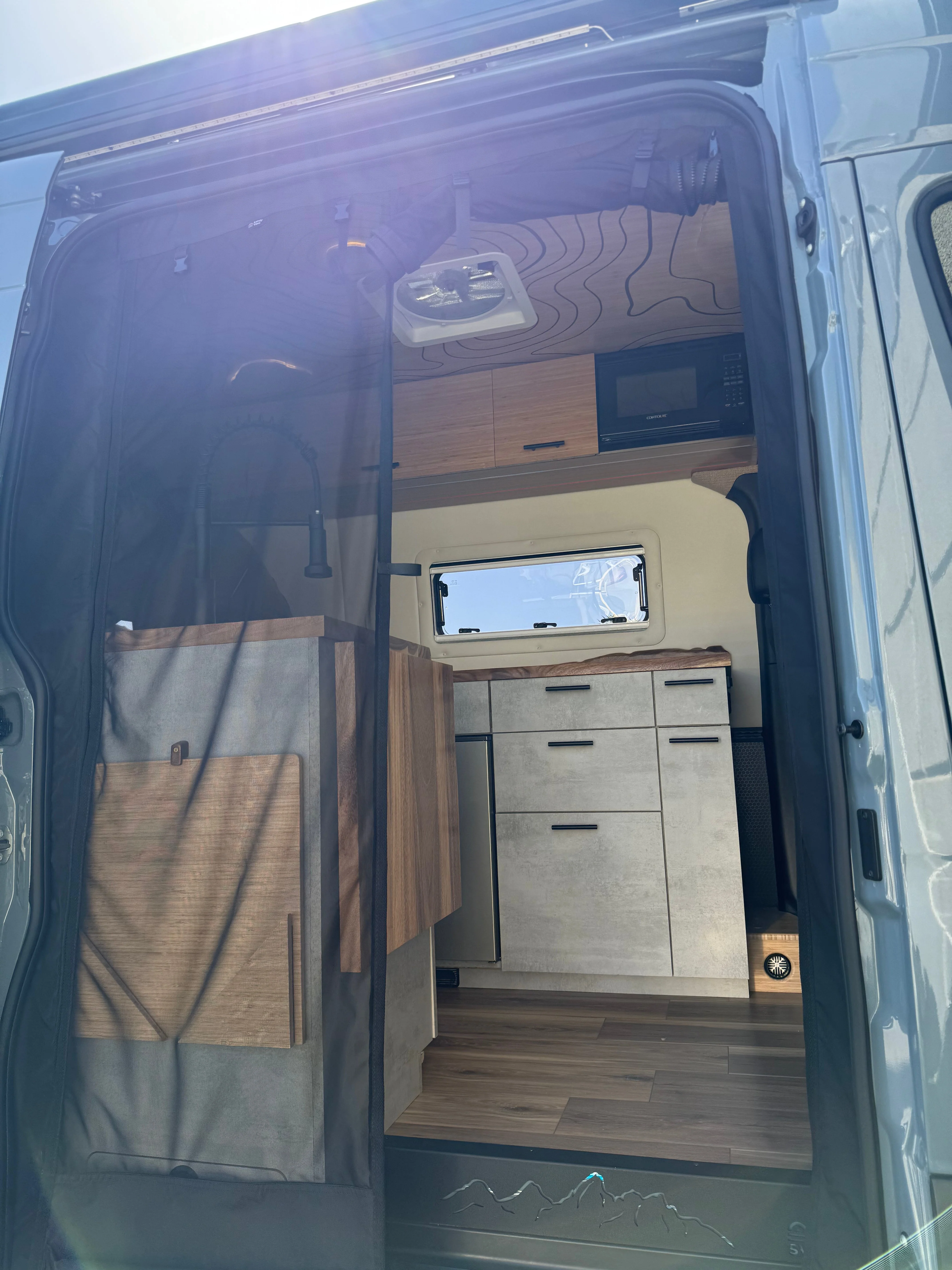 Sandy Vans 2007+ Mercedes Sprinter Van Slider Door Bug Screen - Image 2