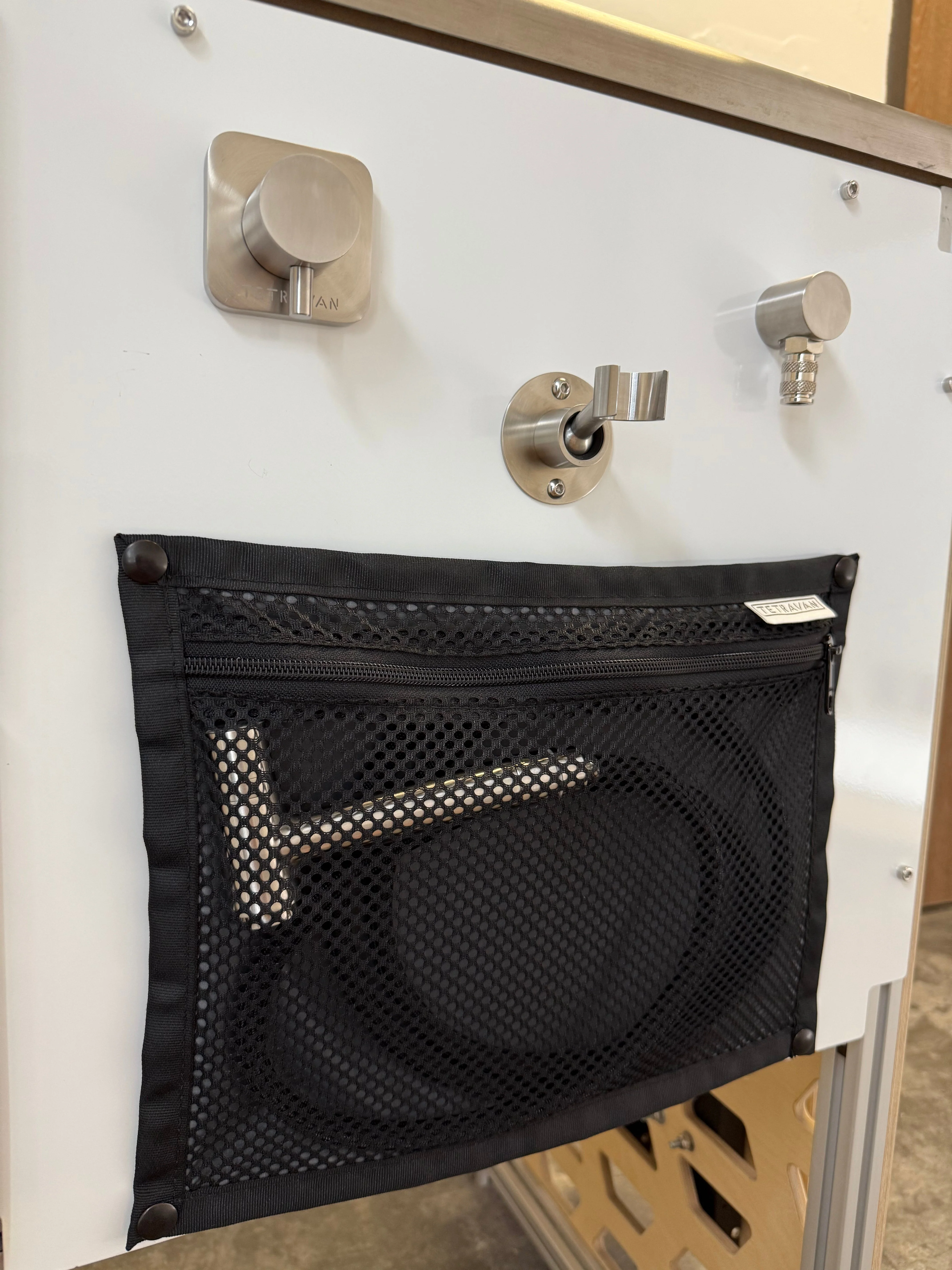 Tetravan Stainless Steel RV and Marine Shower Port System - Image 3