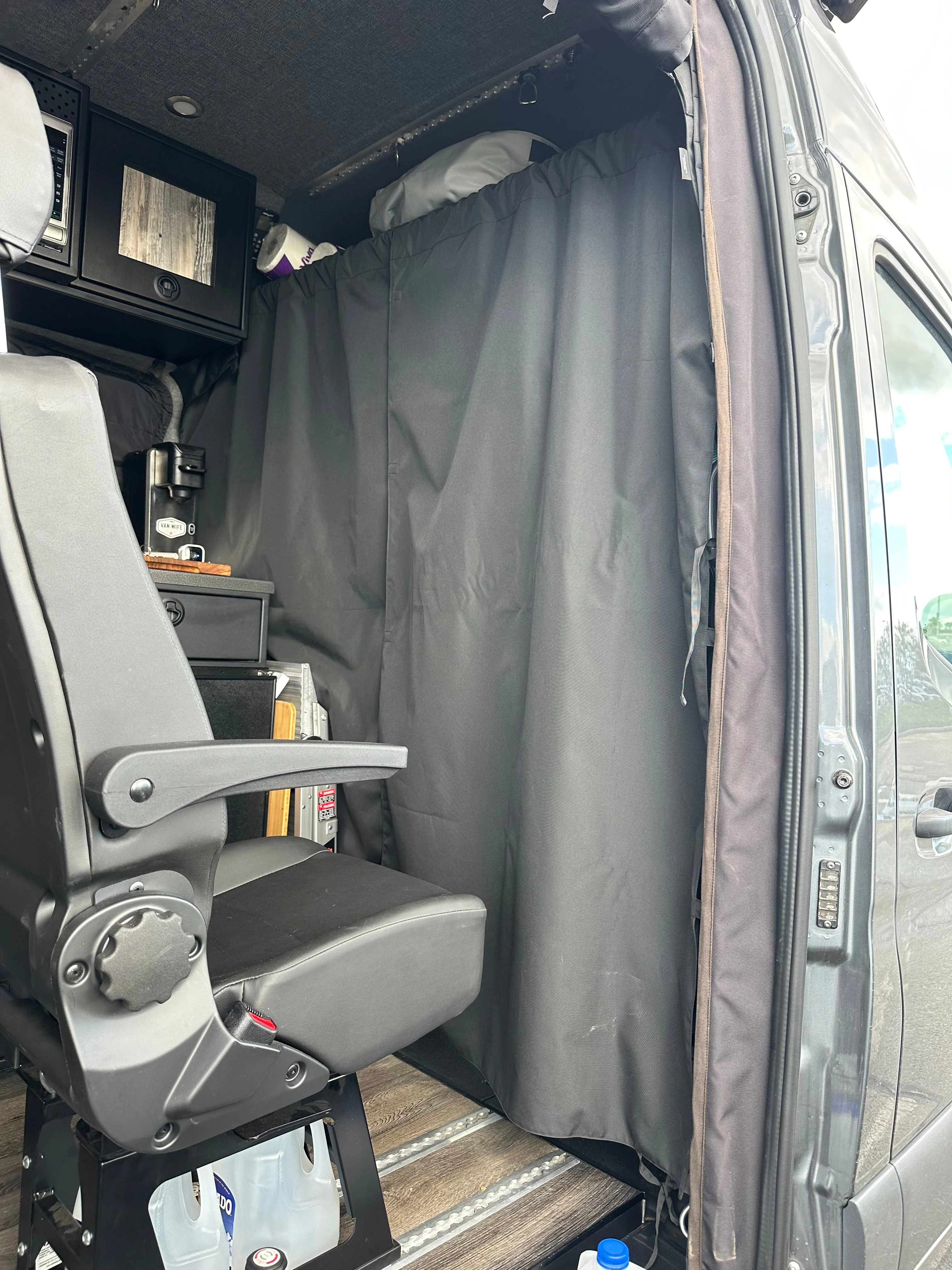 Van Wife Components Stealth Blackout Curtain - BLACK - Image 2