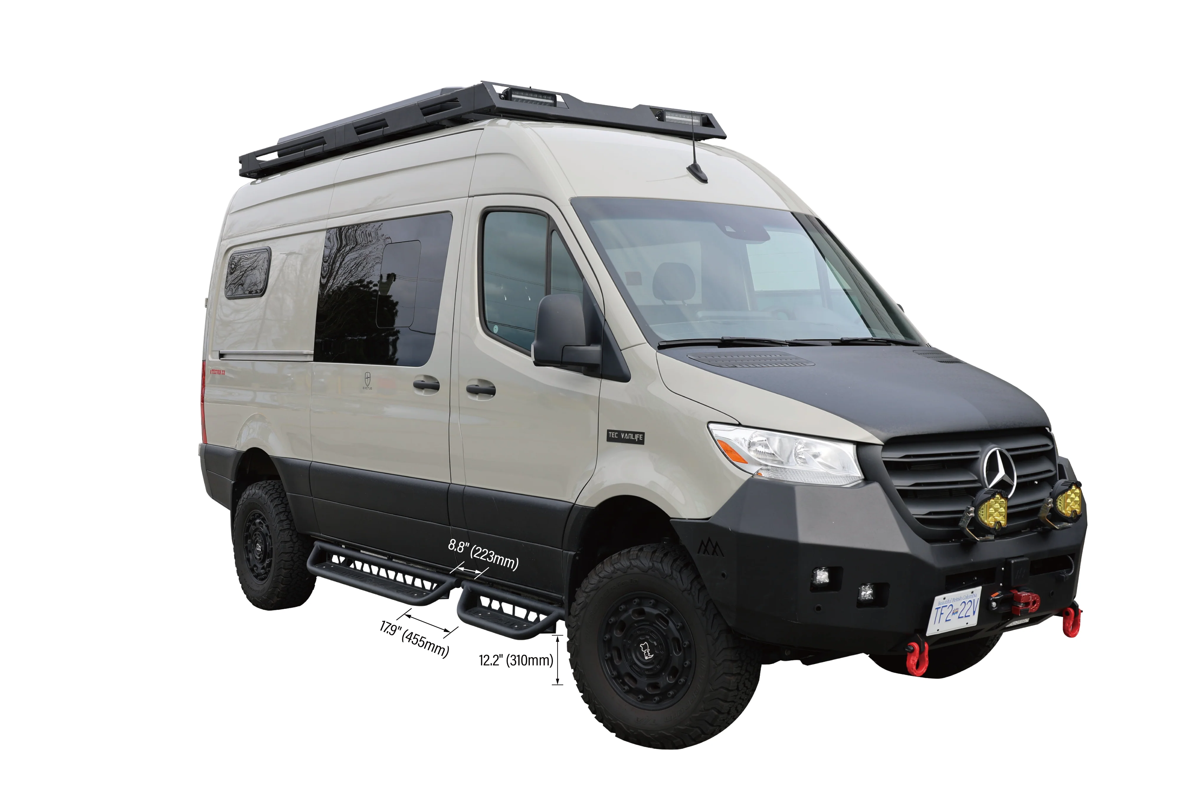 Tec Vanlife 2007+ Mercedes Sprinter Drop Down Running Boards - Image 10