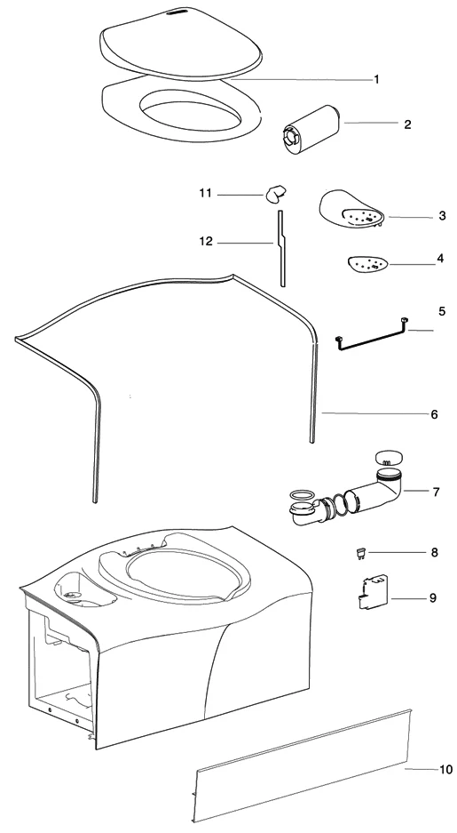 Thetford C402C RV Cassette Toilet - Image 7