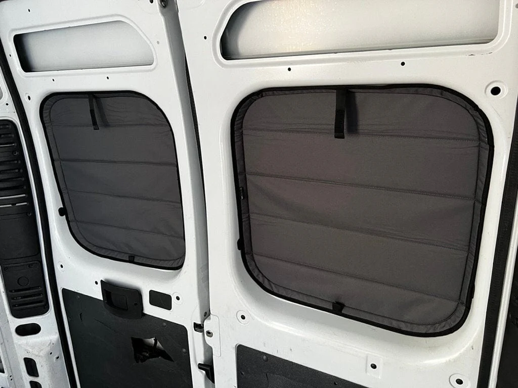 VanEssential Ram ProMaster Rear Door Window Covers (Pair) - Image 2