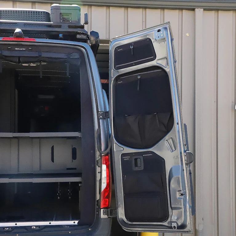VanEssential 2007+ Mercedes Sprinter Rear Door Storage Panels - Image 7