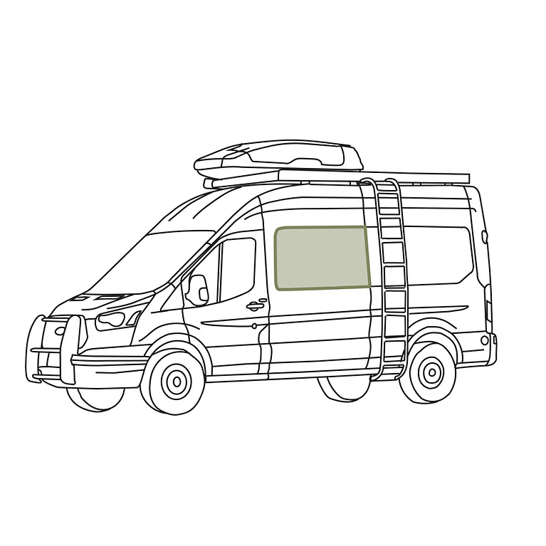 VanEssential 2015+ Ford Transit Crew Window Cover (VWD/AM Auto) - Image 7