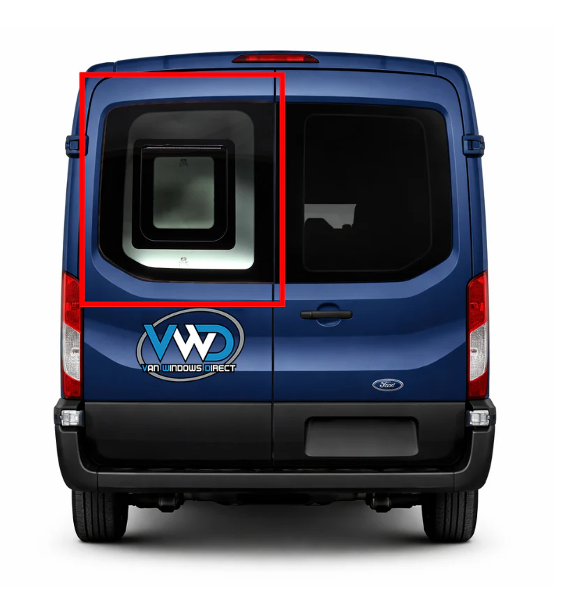 VWD 2015+ Ford Transit Awning Window Medium / High Roof Driver Side Rear Cargo Door (TL215-AW) - Image 3