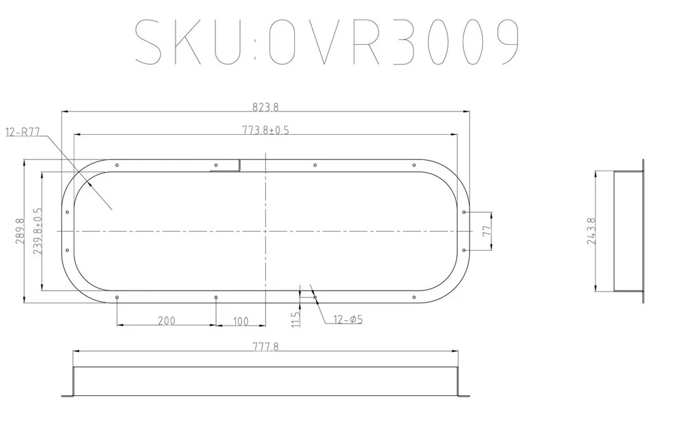 VWD OVR3009 Interior Trim Beauty Ring (BR-OVR3009) - Image 3