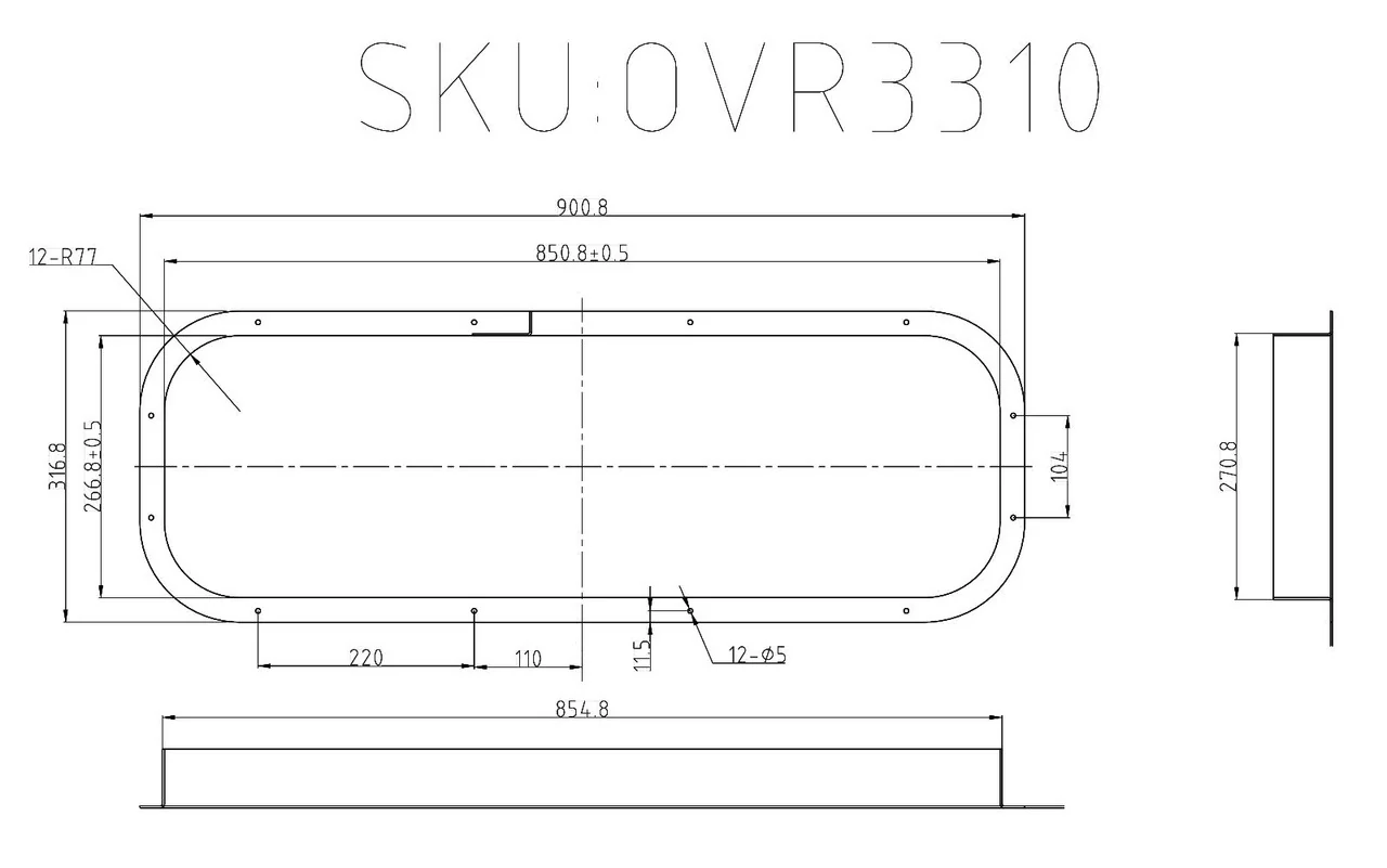 VWD OVR3310 Interior Trim Beauty Ring (BR-OVR3310) - Image 3