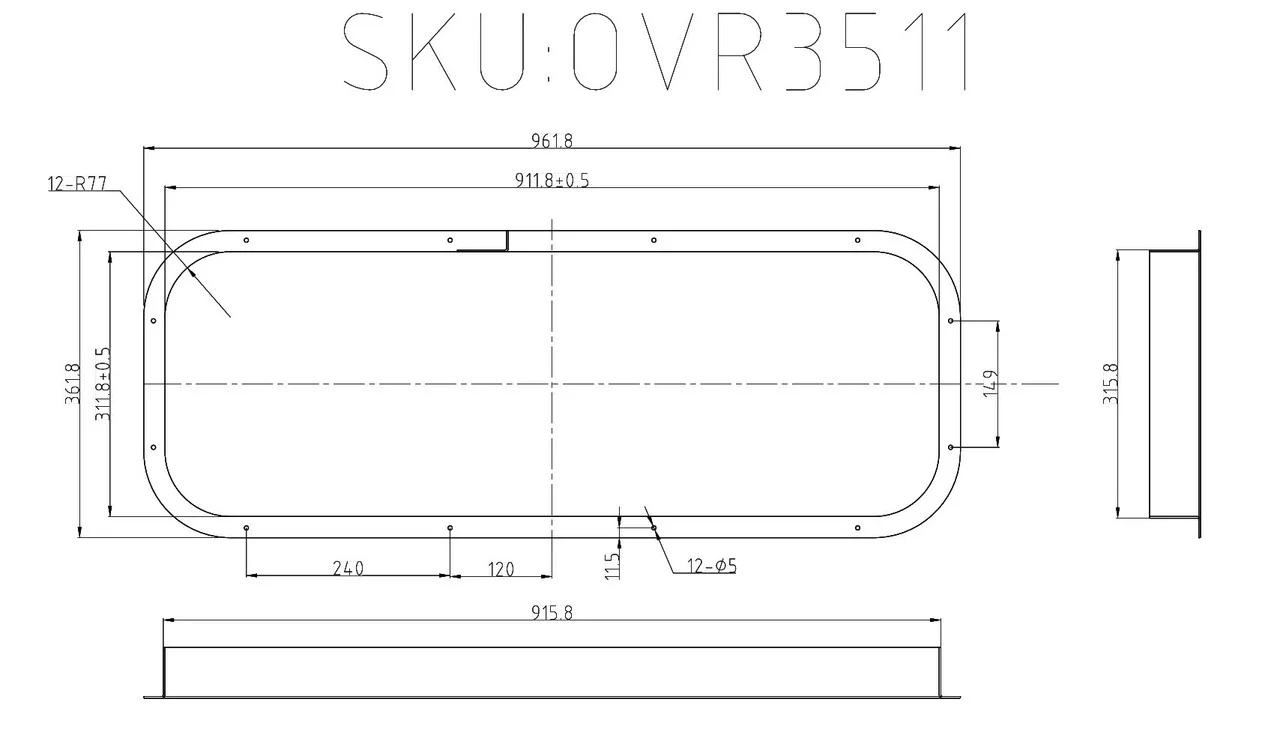 VWD OVR3511 Interior Trim Beauty Ring (BR-OVR3511) - Image 3